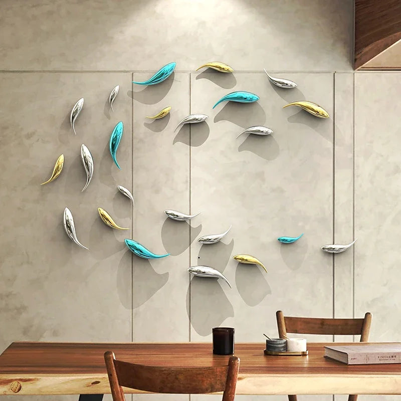 Decorative Fish Wall Art: Creative Accents for Bedroom and Restaurant Decor