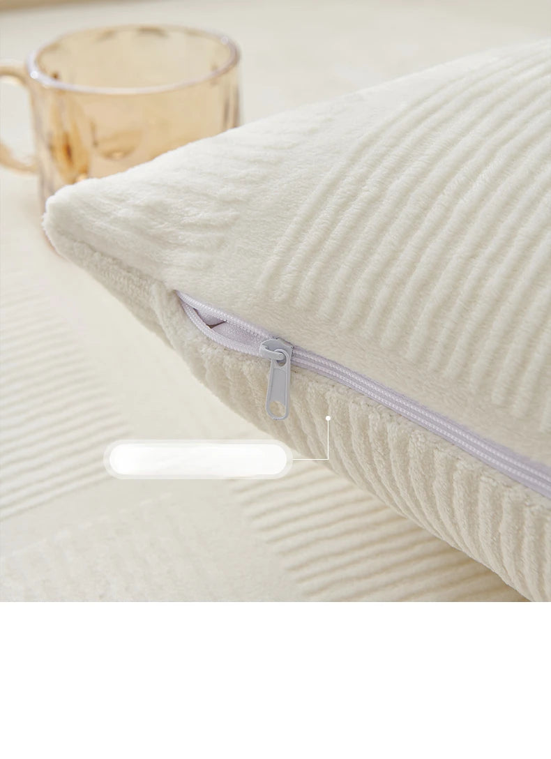 Nordic Non-Slip Sofa Cover: Thick Plush Cushion Mat