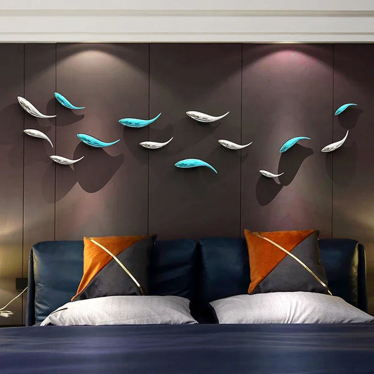 Decorative Fish Wall Art: Creative Accents for Bedroom and Restaurant Decor