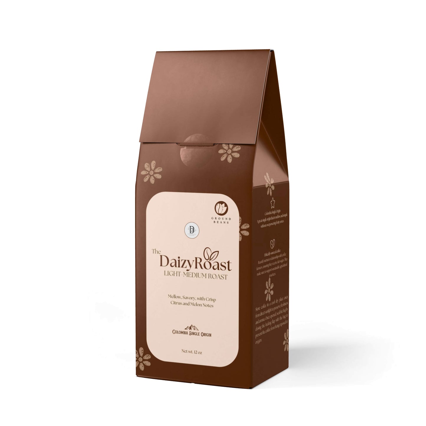 The DaizyRoast, Light-Medium Roast, Colombia Single Origin Coffee , 1 bag (12oz)